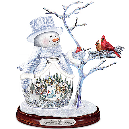 Sculpture: Thomas Kinkade All Hearts Come Home Sculpture