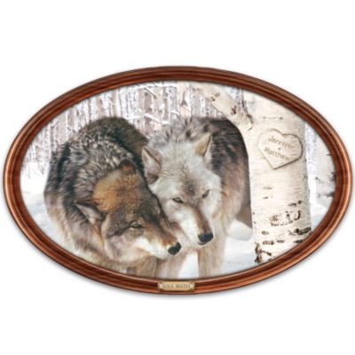 Collector Plate: Soul Mates Personalized Masterpiece Framed Plate