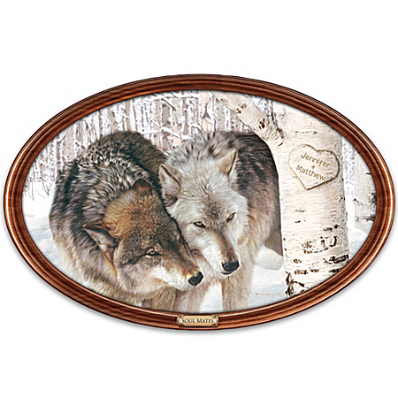 Collector Plate: Soul Mates Personalized Masterpiece Framed Plate