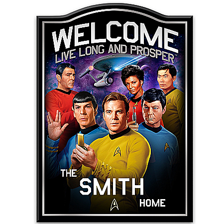 Welcome Sign: STAR TREK Personalized Wall Decor
