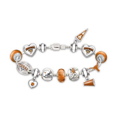 Women's Bracelet: Let's Go Texas Longhorns! #1 Fan Charm Bracelet