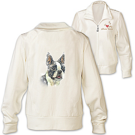 Women's Jacket: Doggone Cute Boston Terrier Women's Jacket