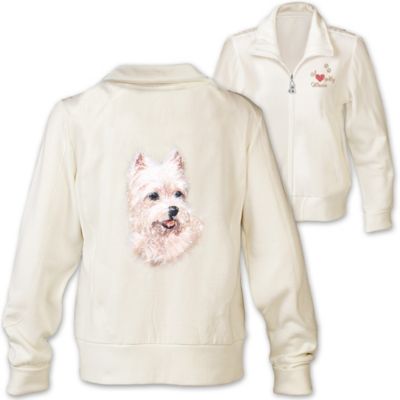 Womens Jacket: Doggone Cute Westie Womens Jacket