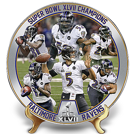 Collector Plate: Baltimore Ravens Super Bowl Champions