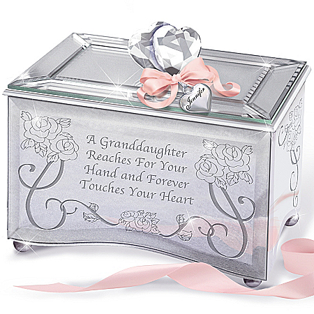Personalized Granddaughter Music Box: You Forever Touch My Heart