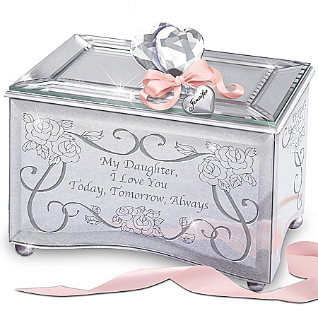 Personalized Daughter Music Box: Today, Tomorrow & Always