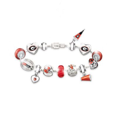 Georgia Bulldogs Charm Bracelet: Go Bulldogs! #1 Fan