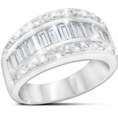 Ring: Sterling Silver Diamonesk Delight Ring