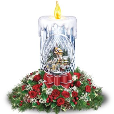 Floral Bouquet: Thomas Kinkade All Is Bright Table Centerpiece