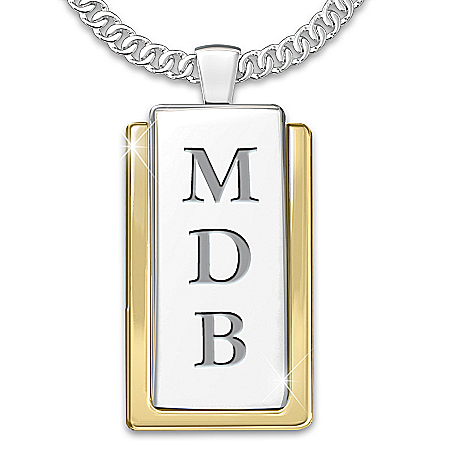 Necklace: My Father, My Hero Personalized Dog Tag Pendant Necklace