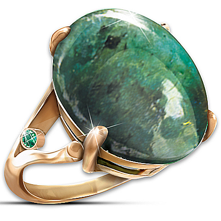 Emerald Legend Glittering In Green Womens Ring