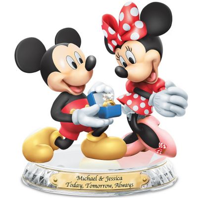 Love Always Mickey And Minnie Personalized Sculpture