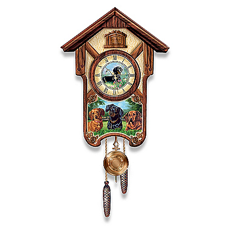 Cuckoo Clock: Delightful Dachshunds Cuckoo Clock