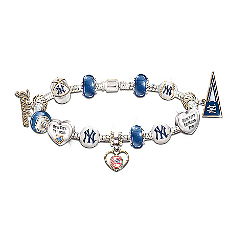 MLB Charm Bracelet: Go Yankees! #1 Fan