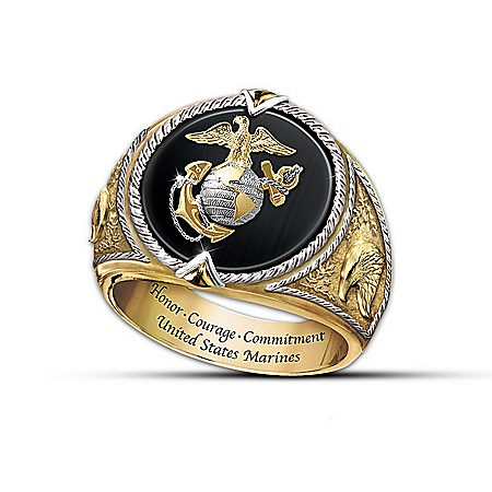 Mens Ring: Honor, Courage And Commitment Ring