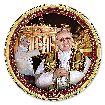 Pope Commemorative Collector Plate: His Holiness, Pope Francis