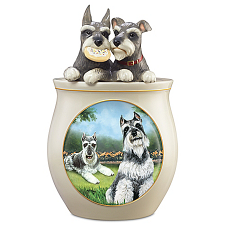 Cookie Capers: The Schnauzer Handcrafted Cookie Jar