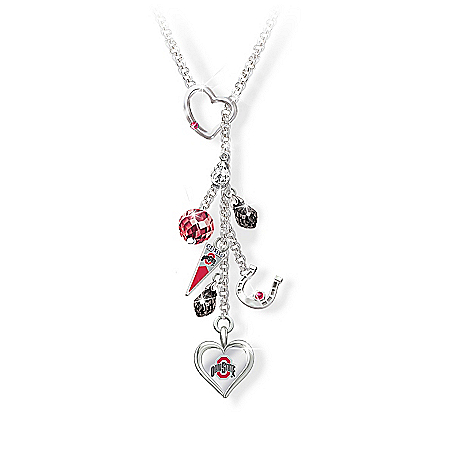 Women's Necklace: Ohio State Buckeyes Good Luck Necklace