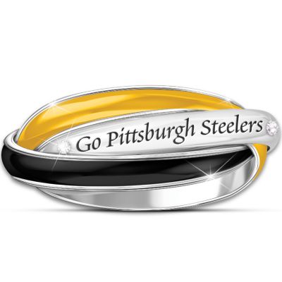 Women's Ring: Pittsburgh Steelers Rolling Ring