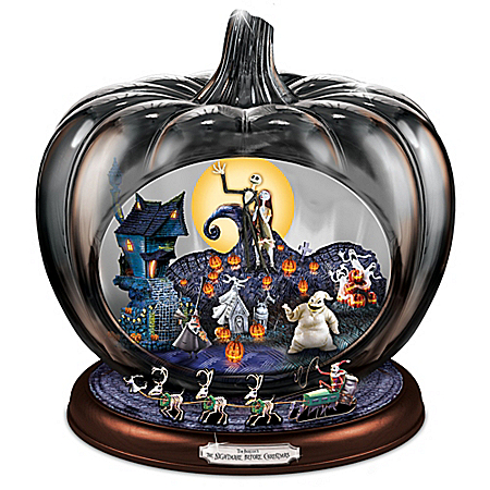 Disney The Nightmare Before Christmas Musical Pumpkin Sculpture