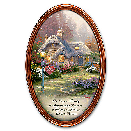 Collector Plate: Thomas Kinkade Family Treasures Personalized Collector Plate