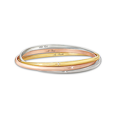 Bracelet: The Trinity Diamond Bangle Bracelet