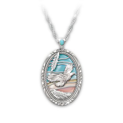 Necklace: Soaring Beauty Turquoise Pendant Necklace