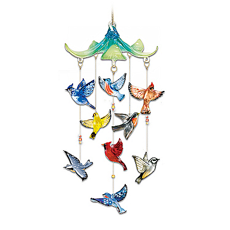 Garden Gems Artglass Hanging Sculpture