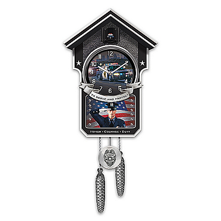 Cuckoo Clock: Serve And Protect Police Cuckoo Clock