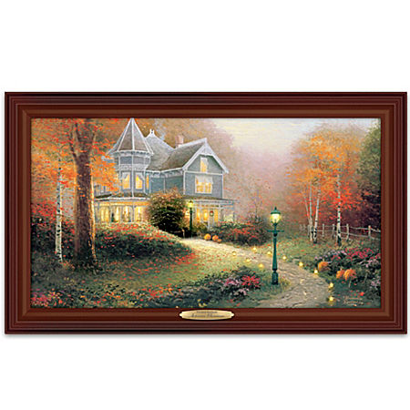 Wall Decor: Thomas Kinkade Autumn Blessings Wall Decor