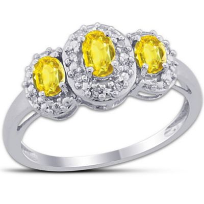 Ring: Celebration Yellow Sapphire & Diamond Ring