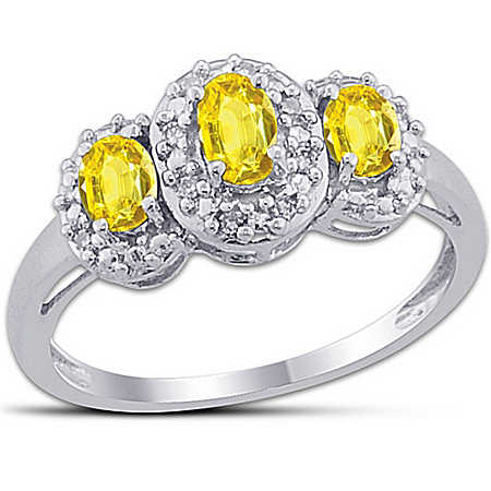 Ring: Celebration Yellow Sapphire & Diamond Ring