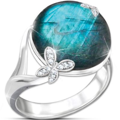 Ring: Amazon Beauty Genuine Labradorite Ring