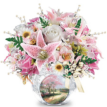 Table Centerpiece: Thomas Kinkade Treasured Moments Table Centerpiece