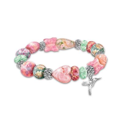 Bracelet: Lena Liu Garden Of Beauty Murano Style Glass Bracelet