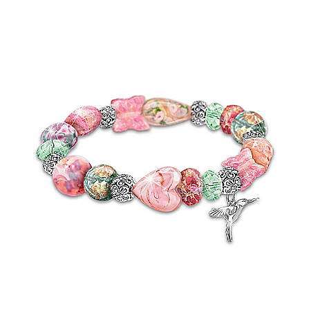 Bracelet: Lena Liu Garden Of Beauty Murano Style Glass Bracelet