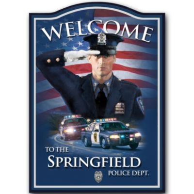 Police Department Personalized Wall Decor