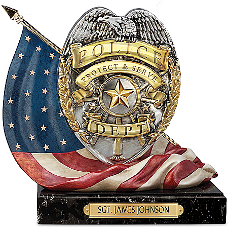 Sculpture: The Shield Of Honor Personalized Sculpture