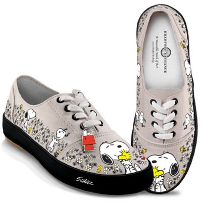 PEANUTS Happiness Is Friendship Womens Shoes With PEANUTS Characters Snoopy And Woodstock