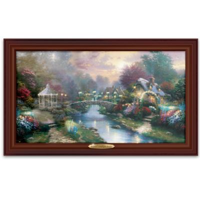 Thomas Kinkade Beyond Lamplight Bridge Wall Decor