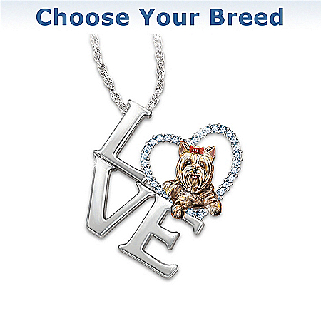 Necklace: Loving Companion Choose Your Breed Dog Pendant Necklace