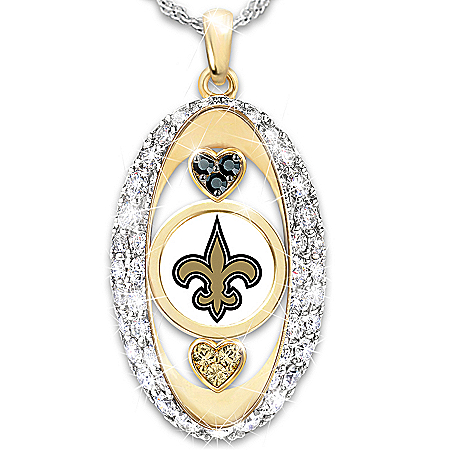 For The Love Of The Game New Orleans Saints Pendant Necklace