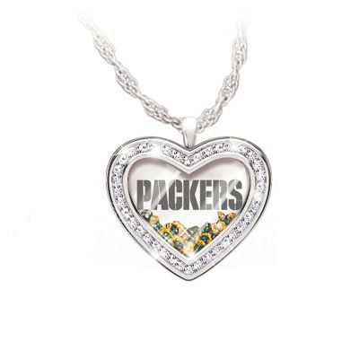 Women's Necklaces And Pendants: My Heart Belongs To The Packers Pendant Necklace