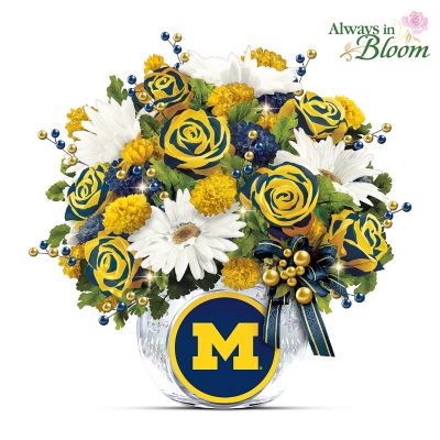 Wolverines Blooming With Pride Table Centerpiece