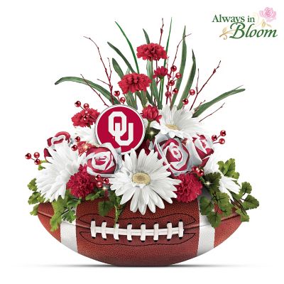 Sooners Blooming With Fan Pride Table Centerpiece