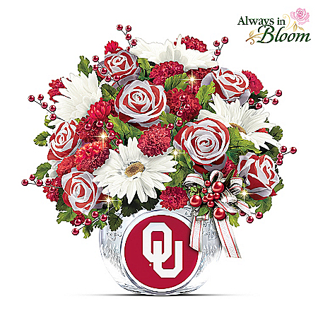 Sooners Blooming With Pride Table Centerpiece