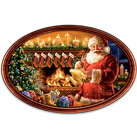 Cherished Christmas Memories Personalized Holiday Framed Collector Plate