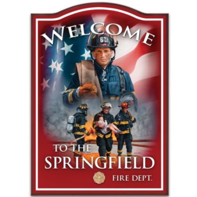 Fire Department Personalized Wall Decor