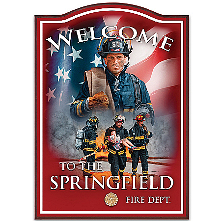 Fire Department Personalized Wall Decor