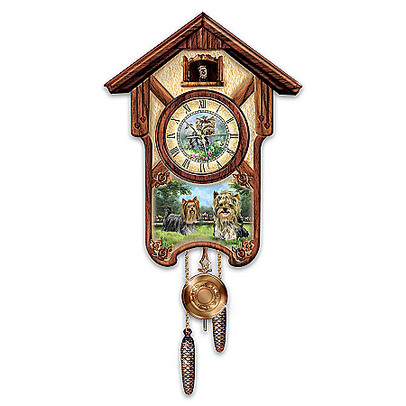 Cuckoo Clock: Youthful Yorkies Cuckoo Clock